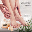 Body Scrub Exfoliator - 12oz SWEET ORANGE Sugar scrub cubes w/Mango Butter & Shea butter- Ultra Hydrating & Moisturizing - All Natural & Organic for all body exfoliation- For hands, arms legs, elbow & foot Mineral Me California