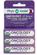 Oncology Lip Balm USDA Organic, Helps Restore, Hydrate Dry, Parched, Cracked Lips. Moisturizing, Nourishing Skin Therapy for People Going Thru Radiation, Chemotherapy and Living with Cancer 3Pack PhysAssist Store
