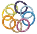 L. Erickson Grab & Go Ponytail Holders, Summer, Set of Eight - Exceptionally Secure with Gentle Hold L. Erickson