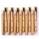 Greenzla Bamboo Toothbrushes (12 Pack) | BPA Free Soft Bristles Toothbrushes | Eco-Friendly, Natural Bamboo Toothbrush | Biodegradable, Compostable & Organic Charcoal Wooden Toothbrushes GREENZLA