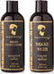Beard Shampoo and Beard Conditioner Wash & Growth kit for Men Care - Softener & Moisturizer for Hydrating, Cleansing and Refreshing Beard and Mustache Facial Hair Gift Set (250ml / 8.5 fl oz) Rapid Beard