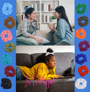 Large Solid Scrunchie - Set of 2 - Grey Motique Accessories