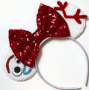 CLGIFT Forky Toy Story Minnie Ears,Pick your color, Iridescent Minnie Ears, Silver gold blue minnie ears, Rainbow Sparkle Mouse Ears,Classic Red Sequin Minnie Ears (Forky) CLGIFT