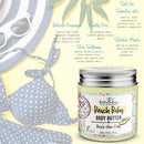 Bella and Bear Beach Baby Body Butter - Moisturizing Shea Cream for Women - Vegan, Cruelty-Free, Oil-Free, Sulfate-Free - Helps Prevents Pregnancy Stretch Marks - Tropical Fragrance - 6.76-oz. Tub Bella and Bear