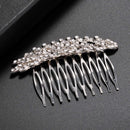 Lux Accessories Pave Crystal Leaf Branch Bridal Bride Bridesmaid Hair Comb LUX ACCESSORIES