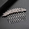 Lux Accessories Pave Crystal Leaf Branch Bridal Bride Bridesmaid Hair Comb LUX ACCESSORIES