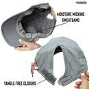 Ponyflo Active Ponytail Hat - Ponytail Caps for Women, Designed for Curly Hair (Grey) Ponyflo