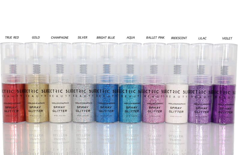 30 Grams Loose Glitter Spray - Holographic Glitter Spray - Cosmetic Grade - Makeup Face Body Nail Festival Rave Beauty Craft (Gold) Electric Bliss Beauty