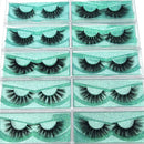 20 Styles Mink Eyelashes Pack High Volume 100% Siberian Mink Fur Lashes Cruelty-Free Face False Eyelashes Normal Look Fluffy Spike Fake Eyelashes Wholesale Lass Eyelashes