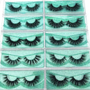 20 Styles Mink Eyelashes Pack High Volume 100% Siberian Mink Fur Lashes Cruelty-Free Face False Eyelashes Normal Look Fluffy Spike Fake Eyelashes Wholesale Lass Eyelashes