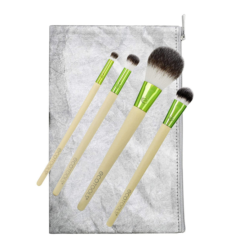 EcoTools Holiday Vibes Makeup Brush Gift Set with Travel Brush Bag, Set of 6 EcoTools Store