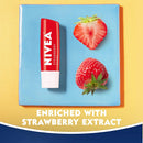 NIVEA Strawberry Lip Care - Tinted Lip Balm for Beautiful, Soft Lips - Pack of 4 NIVEA Store