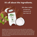 hello Sweet Coconut Deodorant With Shea Butter for Women + Men, 24 Hour Odor Protection, No Aluminum + No Baking Soda, Vegan & Parabens Free, 2.6oz, 3 count hello