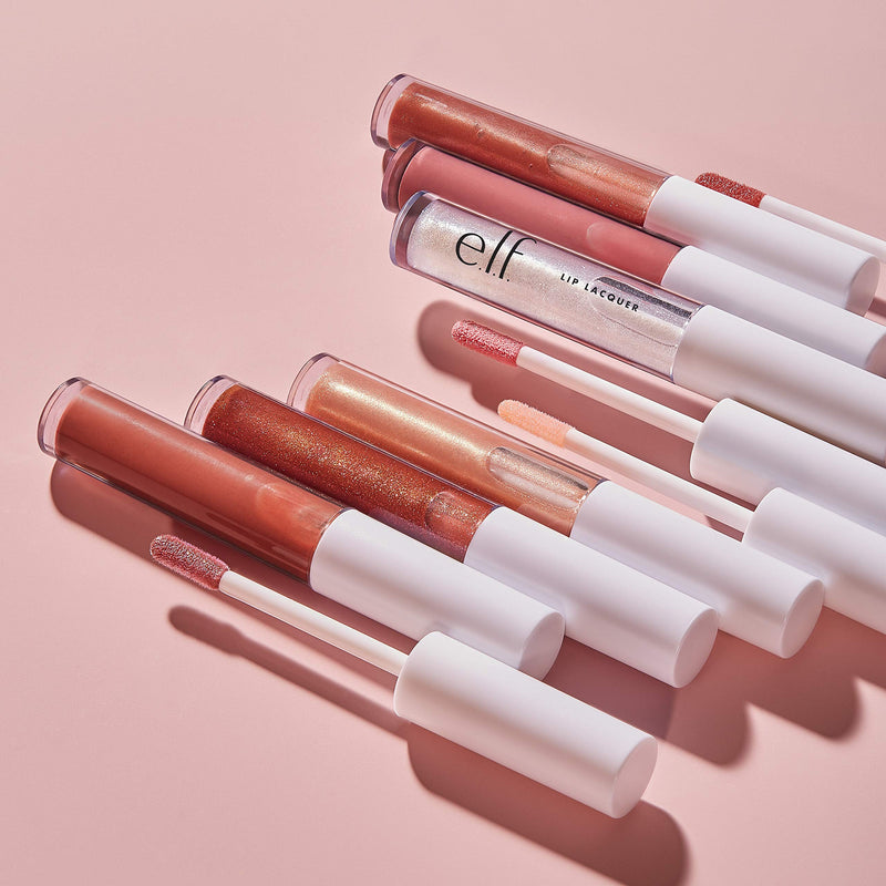 e.l.f, Lip Lacquer, Moisturizing, Shiny, Non-Sticky, Long Lasting, Provides Maximum Color, Glides On, Wild Rose, 0.08 Fl Oz e.l.f. Store