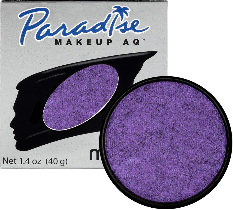 Mehron Makeup Paradise Makeup AQ Face & Body Paint (1.4 oz) (Metallic Purple) Mehron