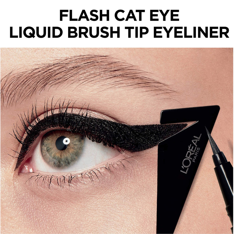 L'Oreal Paris Makeup Infallible Flash Cat Eye Waterproof Liquid Eyeliner, Brown L'Oreal Paris