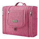 BALEINE Toiletry Bag for Women and Men, Water-Resistance Cosmetic Bags Makeup Organizer for Toiletries with Hanging Hook (Extra Large, Pink) BALEINE