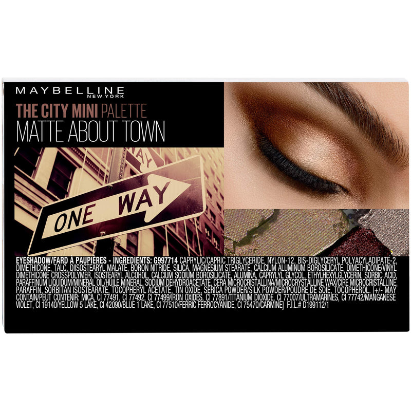 Maybelline New York The City Mini Eyeshadow Palette Makeup, Matte About Town, 0.14 oz. Maybelline New York
