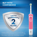 Oral-B Vitality FlossAction Electric Toothbrush with Replacement Brush Head, Pink Oral-B