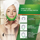 Double Chin Reducer V Shaped Slimming Face Mask Chin Up Patch Face Lift Tape V Line Lifting Mask V Up Contour Tightening Firming Moisturizing Chin Neck V Shape Mask 5 PCS SWISSÖKOLAB