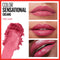 Maybelline Color Sensational Lipstick, Lip Makeup, Cream Finish, Hydrating Lipstick, Nude, Pink, Red, Plum Lip Color, Pink Sand, 0.15 oz; (Packaging May Vary) Maybelline New York