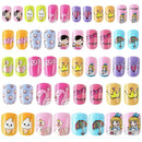 48 Pcs Press on Nails for Kids,Fake Nails for Girls False Nails Lovely Gift Nail Art Decoration (Girl Theme) JANYUN Store