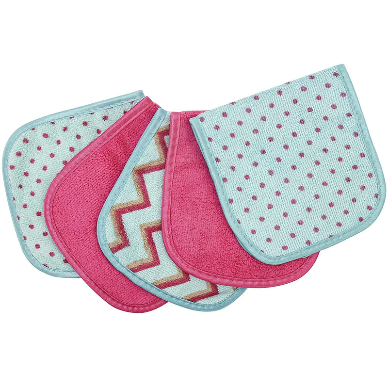 S&T INC. Always Off Reusable Makeup Remover cloths, 6” X 12”, Solid and Print, 5 Pack S&T INC. Store