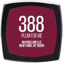 Maybelline New York Color Sensational Made for All Lipstick, Satin Purple Lipstick, 388 PLUM FOR ME, 1 Count Maybelline New York