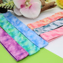 FROG SAC 6 PCS Tie Dye Headbands for Girls, Elastic No Slip Adjustable Rainbow Hair Bands for Girl Teens, Stretch Head Bands for Women, Cute Non Slip Hair Accessories Party Favors for Kids FROG SAC