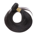 8 Inch Human Hair Weft Sew In Natural Black Brazilian Hair 3 Bundles Short Silky Straight Unprocessed Hair Weave Extensions for Women 8"x3