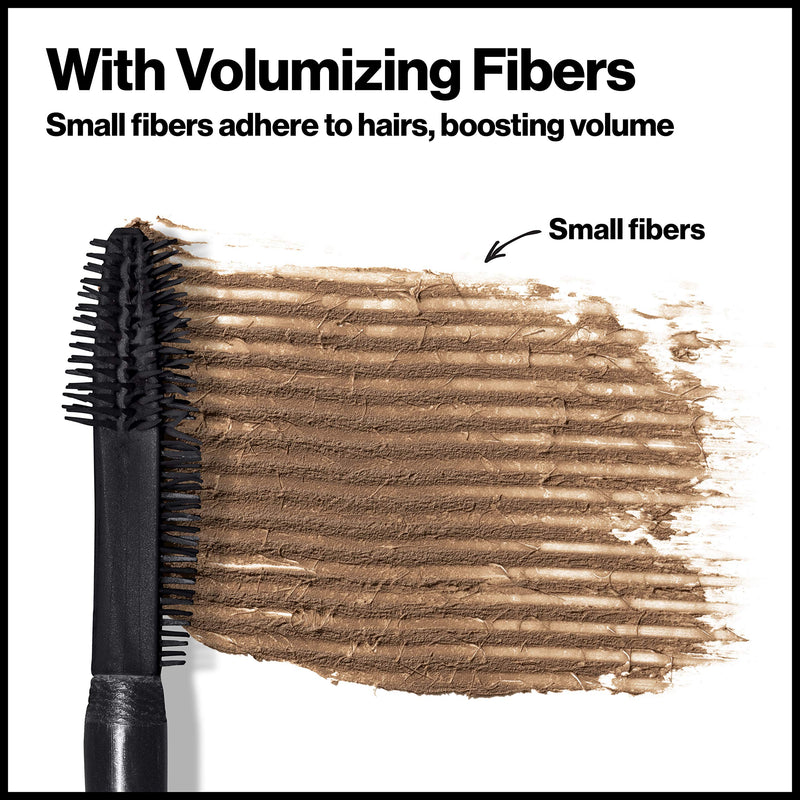 REVLON ColorStay Brow Fiber Filler, Longwearing & Volumizing Waterproof Eyebrow Gel, 306 Clear, 0.23 fl. oz. REVLON