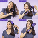 INFINITIPRO BY CONAIR All-in-One Dryer Brush, Wet / Dry Styler, Hair Dryer and Volumizer Hot Air Brush, Hot Air Brush with The Knot Dr.  Flexalite Bristles for painless detangling Conair Store