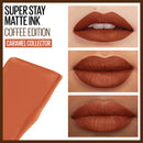 Maybelline New York SuperStay Matte Ink Liquid Lipstick, Coffee Edition, Caramel Collector, 0.17 Ounce Maybelline New York