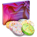 Cleverfy Aromatherapy Shower Steamers - Pack of 6 Shower Bombs. Purple Waves Set: Lavender, Cocoa & Orange, Bergamot & Mandarin, Pomegranate & Rose, Peony & Pear, Lemongrass & Coconut 8.46 OZ CLEVERFY