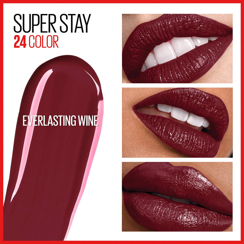 Maybelline SuperStay 24, 2-Step Liquid Lipstick, Everlasting Wine Maybelline New York