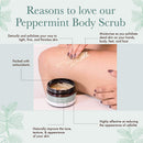 Organic Body Scrub - Peppermint Tea Tree Sugar Scrub Hydrating Exfoliating Body Scrub for Women & Men, Body Exfoliator for Shower and Bath Beauty by Earth Store
