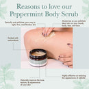 Organic Body Scrub - Peppermint Tea Tree Sugar Scrub for Body Polish, Exfoliating Body Scrub Exfoliator & Foot Scrub, Body Exfoliator, Body Scrubs for Women Exfoliation, Sugar Scrubs for Women & Men Beauty by Earth