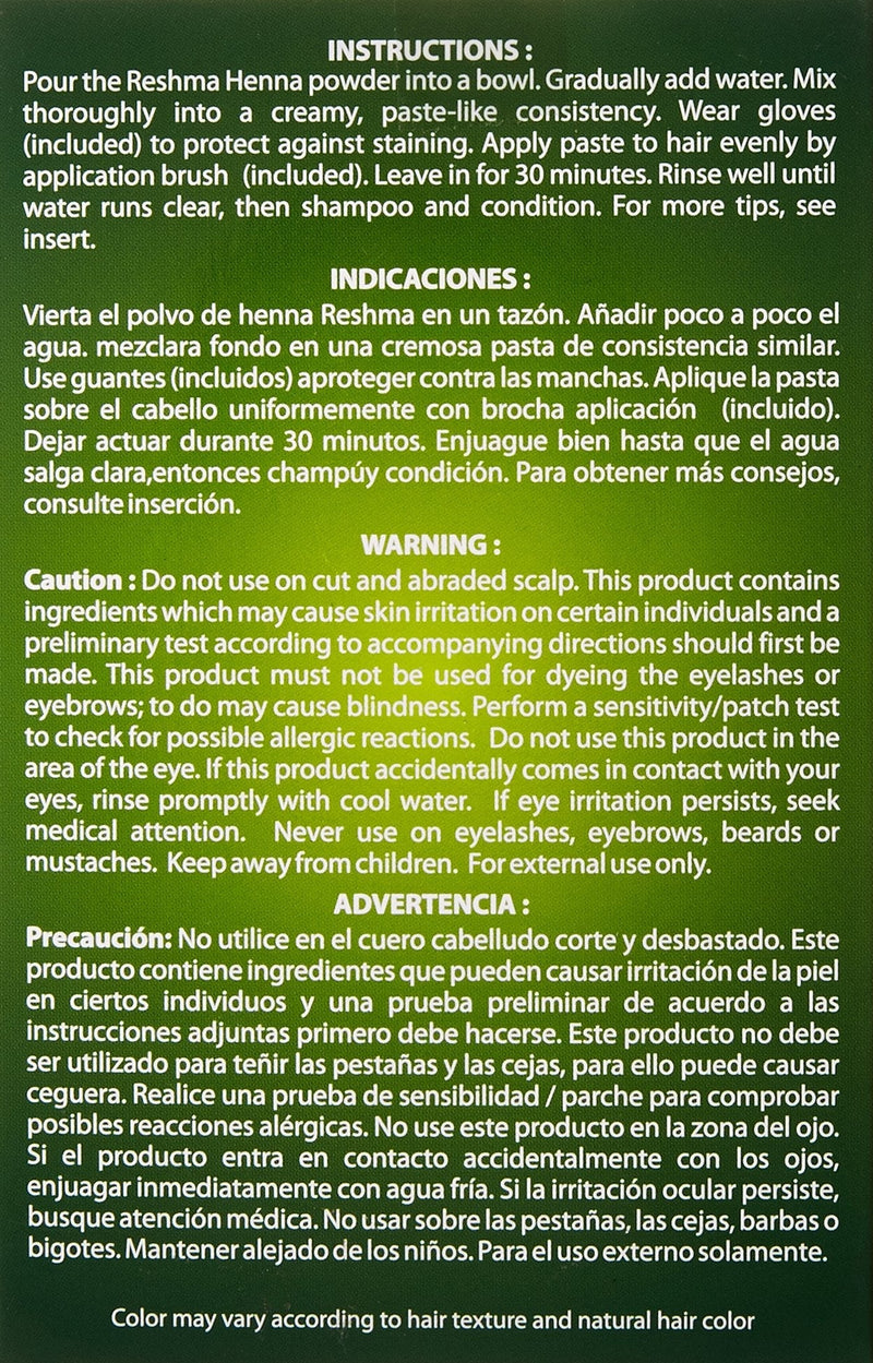 Reshma Beauty 30 Minute Henna Hair Color Infused with Goodness of Herbs (Natural Black, Pack Of 1) Reshma Beauty