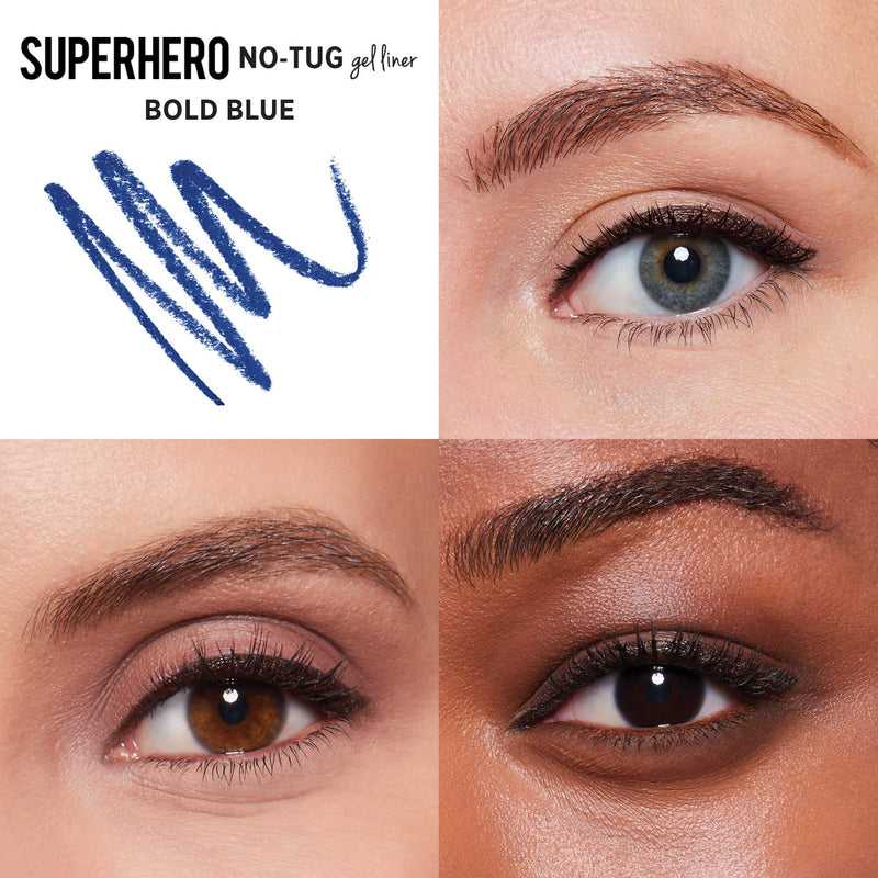 IT Cosmetics Superhero No-Tug Gel Eyeliner, Bold Blue - Dazzling Bright Blue - Waterproof, Blendable Formula - Sharpenable Pencil - 0.042 oz It Cosmetics