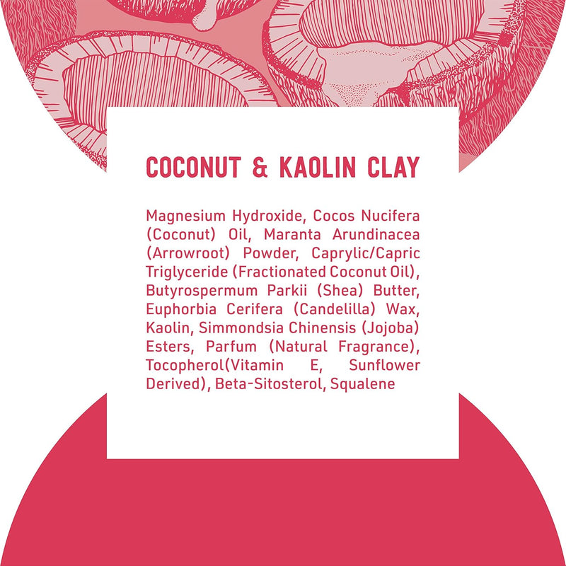 Schmidt's Aluminum Free Natural Deodorant Coconut & Kaolin Clay 2-pk for Women and Men, with 24 Hour Odor Protection, Certified Natural, Cruelty Free, Vegan Deodorant 2.65oz Infinity Warehouse