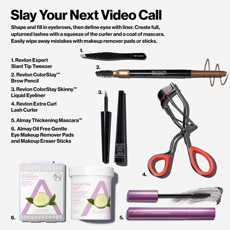 Almay Thickening Mascara with Aloe and Vitamin B5, Hypoallergenic, Cruelty Free, -Fragrance Free, Ophthalmologist Tested, 402 Black Almay