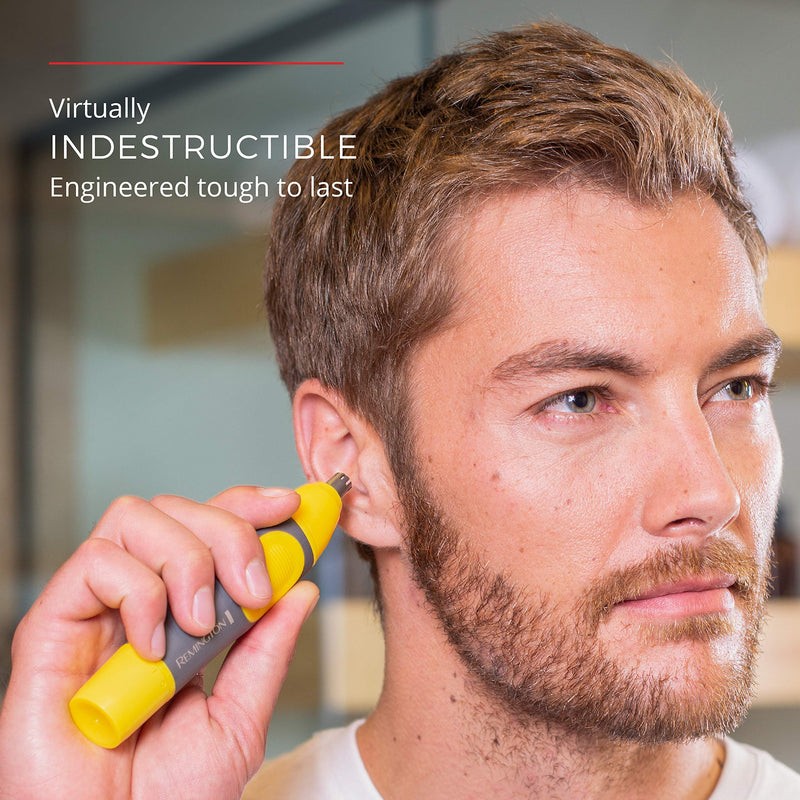 Remington Remington Virtually Indestructible Nose, Ear & Brow Trimmer, Yellow, NE3871 Remington