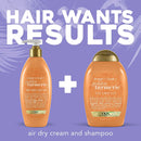 OGX Strength & Length + Golden Turmeric Anti-Frizz Air Dry Hair Cream with Coconut Milk to Nourish Hair, Leave-In Moisturizing Hair Treatment to Smooth Frizzy Hair, 6 oz OGX Store