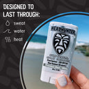 Headhunter Sunscreen Face Stick SPF 45, Waterproof Surf Sunblock for Waterman, Water-Resistant Facial Sunscreen for Ultra-Sport Protection and Solar Defense (80 min), Clear White (1 pack) Headhunter