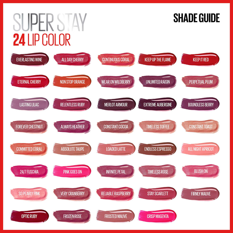 Maybelline SuperStay 24, 2-Step Liquid Lipstick, Keep It Red Maybelline New York