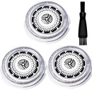 SH60/72 Replacement Heads Compatible with Philipss Norelco Shaver for S6810, S6820, S6850, S6880/81, Replacement Heads for Series 6000 Shavers Wadoy