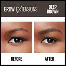 Maybelline New York Brow Extensions Fiber Pomade Crayon Eyebrow Makeup, 260 Deep Brown Maybelline New York