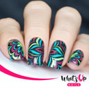 Whats Up Nails - B002 Water Marble to Perfection Stamping Plate for Nail Art Design Whats Up Nails