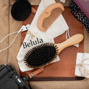 100% Boar Bristle Hair Brush for Men Set. 100% Boar Bristle Brush and Wooden Comb for Men. Free 2 x Palm Brush & Travel Bag Included. Hairbrush for Thin, Normal and Short Hair Belula Store