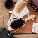 100% Boar Bristle Hair Brush for Men Set. Hairbrush for Thin, Normal and Short Hair. Boar Bristle Brush and Wooden Comb for Men. Free 2 x Palm Brush & Travel Bag Included. Belula